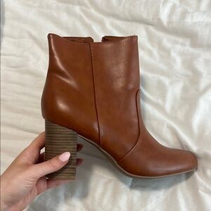 Brown Leather Ankle Boots